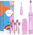 Kids Sonic Electric Toothbrush, Rechargeable Smart Toothbrush for Children, Toothbrush for Toddlers Boys Girls Age 3-12 with 30s Reminder, 2 Mins ...