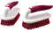 Dependable Industries Inc. Essentials Scrub Brush Comfort Rubber Grip & Flexible Stiff Bristles Heavy Duty for Bathroom Shower Sink Carpet Floor -...