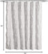 Lush Decor, 72" x 72", White Nova Ruffle Shower Curtain...