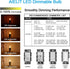 E12 LED Light Bulbs 25-Watt Equivalent (Dimmable), Warm White 2700K, 2W Vintage Clear G15/G50 Globe LED Bulb for Beside Lamp Ceiling Fan Pendant L...
