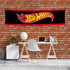Hot Banner Wheels Flag 2x8Ft For Outdoor Room Man Cave/Garage...