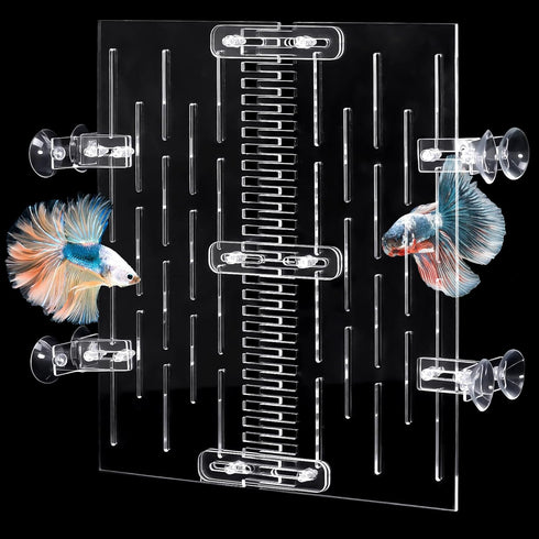 Fish Tank Divider 10 Gallon, Adjustable Aquarium Divider Kit with Suction Cups, Fish Tank Divider Clips for 10 Gallon Tank, Fish Tank Isolation Bo...