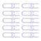 Sliding Cabinet Locks Baby Proofing – Adjustable Child Safety Latches for Knobs & Handles – 10 Pack – No Adhesive Drilling or Tools - White...