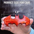 Fan Emblems Batman 3D Car Badge - 1989 Batwing Logo (Red Chrome: 3.8 x 1.8 x 0.2 inches)...