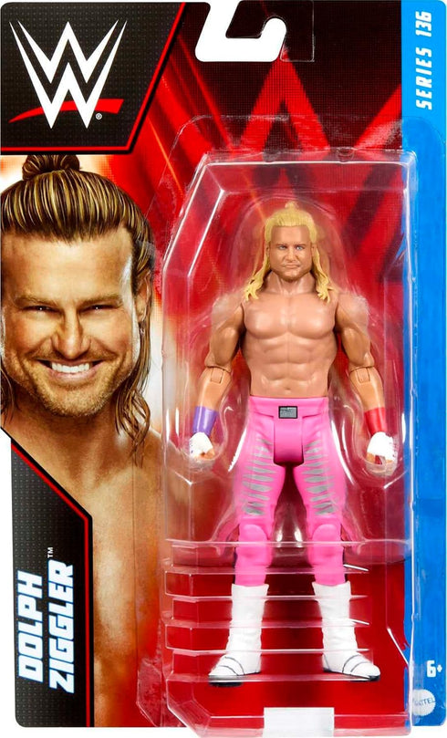 Mattel WWE Dolph Ziggler Basic Action Figure, 10 Points of Articulation & Life-like Detail, 6-inch Collectible...