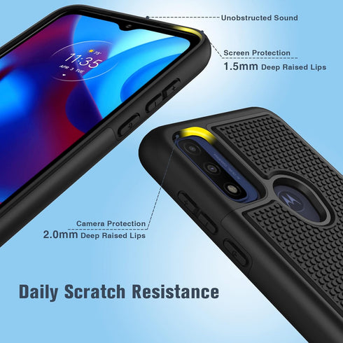 BNIUT for Moto G-Pure Phone Case: for Motorola Moto G Power 2022 / Moto G Play 2023 Case Dual Layer Protective Heavy Duty Cell Cover Military Shoc...