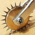 RJWKAZ Perfect 4mm Pattern Wheel Needle Point Tracing Wheel Sewing Wheel Leather Paper Cloth (Yellow)...
