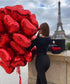 10Pcs Red Foil Heart Shaped Balloons 18 Inch Heart Mylar Balloons For Baby Shower Wedding Valentine Decorations Love Balloons Party Decorations...