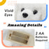 Hopearl Walking Dog Bichon Interactive Electronic Pet Plush Toy Puppy Woof and Moving Animated Nodding Head Gifts for Toddlers Birthday, White, 7'...