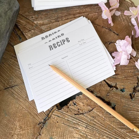 Recipe Cards - 100 White 4x6 Cards For Recipes, Blank Recipe Postcards Set. 14pt Postcard Paper Cardstock, Bulk Recipe Card Pack....