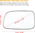 X AUTOHAUX Car Rearview Left Driver Side Heated Mirror Glass Replacement W/Backing Plate for Toyota Prius 2004-2009...
