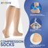 bropite Open Toe Compression Socks for Men & Women - 2 Pairs of 15-20 mmhg Knee High Stockings for Circulation Support...