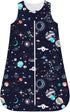 Space Baby Wearable Blanket Sleeping Sacks, Unisex Space Baby Stuff, 0-6M...