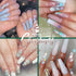 Christmas Nail Glitter Sequins White Nail Glitter Powder 3D Snowflakes Nail Sequins Xmas Nail Design for Acrylic Nails Art Decorations DIY Winter ...