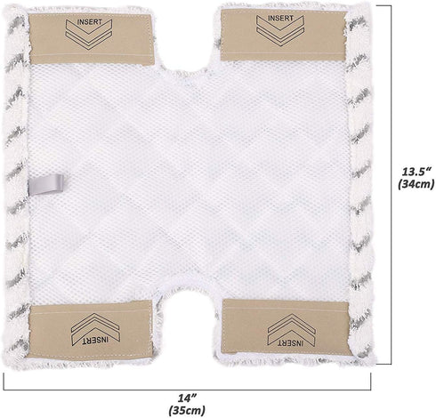 ConPus 2 Pack Replacement Steam Mop Pads for Shark Lift-Away Pro Steam Pocket Mop S3973 S3973D S3973WM & Genius Steam Pocket Mop S5002Q S5003A S50...