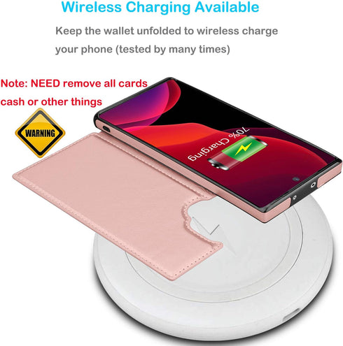Tekcoo Galaxy Note 10 Plus Wallet Case, Minimalist Luxury PU Leather ID Cash Credit Card Holder Slots Magnetic Closure Kickstand Folio Flip Slim P...