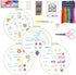 Enkor 4 Sets Embroidery Kit for Beginners Adults, Beginner Embroidery Kit for Adults, Embroidery Kit for Beginners Flowers Follow Instruction Vide...