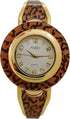 Leopard Animal Print Bangle Watch Easy Reader Dial. Roar!!- L21826 Leopard...