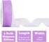 HUIHUANG Organza Ribbon 1 inch Purple Sheer Chiffon Ribbon for Cake Boxes Wedding Invitations Gift Wrapping Floral Bouquet Gift Basket Bows DIY Cr...
