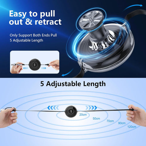100W USB C to Multi Charging Cable, iPhone 15 Retractable Charging Cable with Type C 60W+IP 27W+Micro USB 10W Multi Phone Charger for iPhone 15 14...