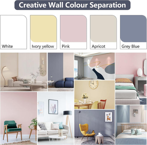 Wall Repair Paint Small Roller Brush Kit,Mini Roller Paint Tool,Quick Drying and Waterproof Latex Paint,Easy to Repair Stains in Home Wall (1 Pack...