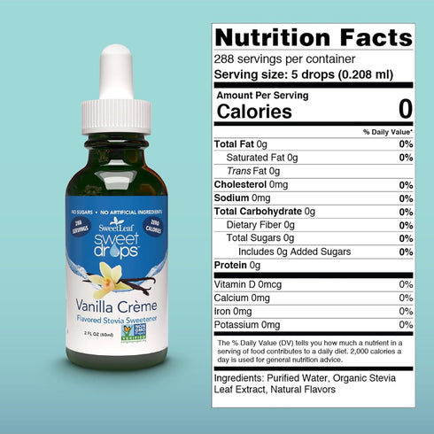 SweetLeaf Sweet Drops - Flavored Stevia Liquid Sweetener, Organic Stevia Extract, Zero Calorie, Keto Friendly, Non GMO, Natural Flavor, Sugar Alte...