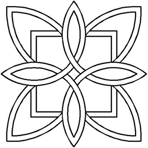 Quilting Creations Celtic Floral Design Quilt Stencil, 7"...