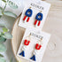 KEOKER Polymer Clay Texture Sheets, Stars Clay Texture Mat, Polymer Clay Earrings Tools on Independence Day or 4th of July, Like Polymer Clay Roll...