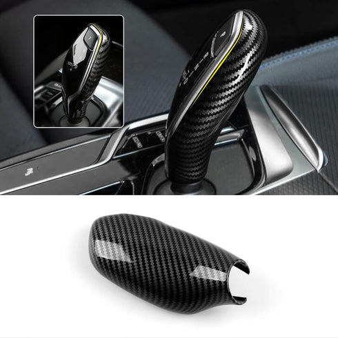 HENGYUESHANG Car Sticker Decals Gear Shift Knob Cover Carbon Color ABS Trim fits for BMW G30 G31 6GT G32 G11 G12 X3 G01 X4 G02 Accessories...