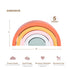 Wooden Rainbow Stacking Toy - Montessori Rainbow Nesting Puzzle - Building Block Stacker Game for Baby, Kids, and Toddler - Educational and Intera...