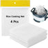 4 Pcs Rice Net, 43.3"×39.4" Sushi Rice Cooking Net, Non-Stick Fine Mesh Rice Cooker Napkins, Tetoron Rice Nets, Cooking Steam Cloths for Homes, Re...