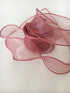 1-1/2 Inch Wide 10 Yards Dusty Rose Pink Wired Chiffon Ribbon Sheer Wired Organza Ribbon for Crafts Floral Bouquets Wedding Party Valentine's Day ...