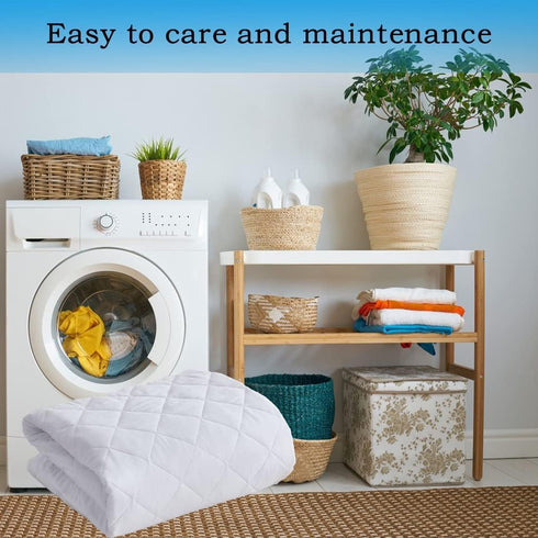 Waterproof Mattress Protector,Cooling Breathable Fluffy Soft Mattress Pad,Washable Mattress Protector,Noiseless Mattress Cover,Bed Cover Waterproo...