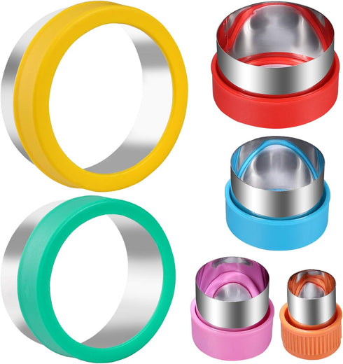 Round Cookie Biscuit Cutter Set, 6 Graduated Circle Pastry Cutters, Stainless Steel Cookie And Dough Cutters for Donut and Scone, Circle Cutter Ca...