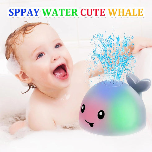 Toddla Whale Bath Toy Sprinkler - Bath Toys for Toddlers 1-3 - Light Up Water Whale Bath Toy - Bathtub Toys for Infants 6-12 Months Toddlers Age 2...