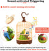 Mini Voice-Activated Birds Birdcage Toys, Chirping & Wings Fluttering Parrot Animals Toy Gifts for Baby Toddler Kids Children (526B)...
