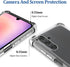 for Samsung Galaxy A24 4G Phone Case with 3 Pack Tempered Glass Screen Protectors, Soft TPU 4 Corner Drop-Proof and Scratch-Proof Transparent Prot...