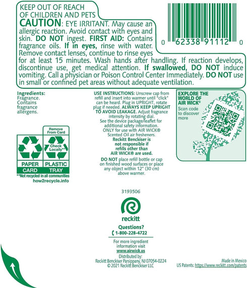 Air Wick Plug in Scented Oil Refill, 2 ct, Summer Delights, Air Freshener, Essential Oils...