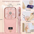 Portable Mini Fan, 3000mAh Battery Operated Fan, 3 Speeds Rechargeable Fan, Phone Bracket & Power B ank Function, Foldable Design, Power indicator...