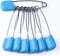 AnMiao Star 2 Inch Long 50 Pcs Plastic Head Safety Pin for Blankets, Skirts, Kilts, Knitted Fabric,Crafts (Blue)...