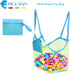 Mesh Beach Bag - Foldable Large Children's Storage Bag, Classic Mesh Toy Tote for Beach, Clothes, Towels, Shells...