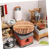 Alipis 1 Set Mini Amphora Wok Household Work Wrought Iron Wooden Cover...
