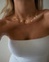 Charm Initial Necklace for Women,Dainty Gold Summer Seashell Letter Necklace Chunky Gold Starfish Necklace Boho Initial Choker Necklaces for Women...