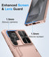 for Samsung Galaxy S24 Ultra Case with Card Holder (Store 4-5 Cards) & Slide Lens Cover & Stand, Military Grade Drop Protection, Shockproof Wallet...