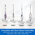 S3501 2 Pcs Steam Pocket Mop Microfiber Pads for Shark Steam Mop S3501 S3601 S2901 S2902 S3550 S3801 S3901 SE450 S3601D S3901D for All Hard Floors...