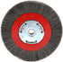 Forney 72751 Wire Bench Wheel Brush, Narrow Face Fine Crimped with 1/2-Inch and 5/8-Inch Arbor, 6-Inch-by-.008-Inch...