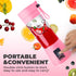 Portable Blender - Compact and USB Rechargeable Personal Travel Blenders for Smoothies, Shakes and Ice - Mini Fruit Juice Mixing Shaker Bottle - 3...