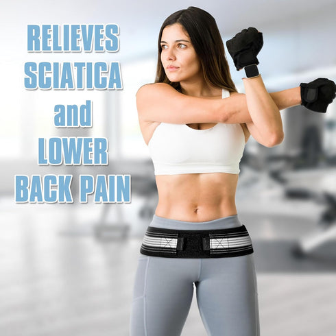 SI Belt for Women & Men, Sacroiliac Belt for Alleviates Sciatic, Pelvic, Lower Back And Sacral Nerve Pain Relief (Regular)...