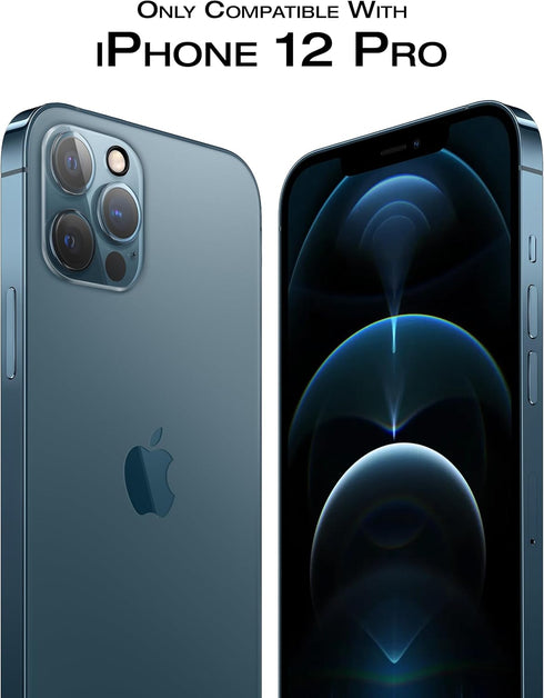 iTedel 3 Pack iPhone 12 Pro Camera Lens Protector Full Transparent Tempered Glass High Resolution Anti-Scratch and Anti-Fingerprints...