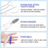 5 Pieces Dental Tools Travel Dental Pick Metal Tooth Scraper Professional Stainless Steel Teeth Cleaning Tools with Holder Case Portable Toothpick...